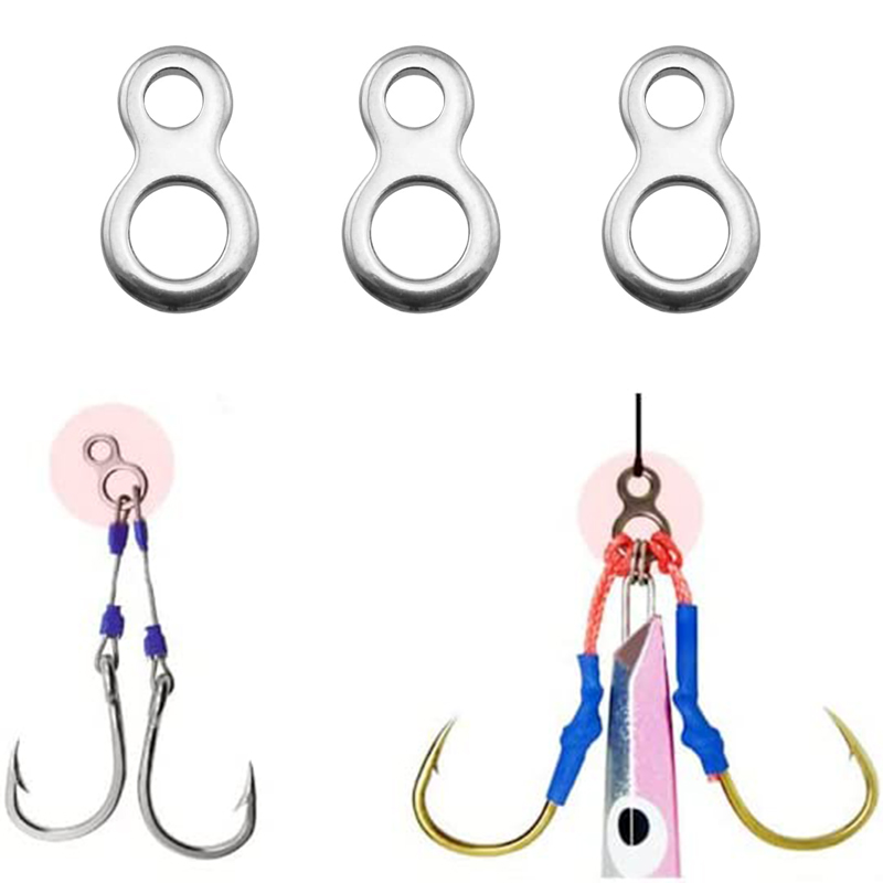 10-50Pcs Stainless Steel Fishi - Fishing Lure Accessories 评论和价格