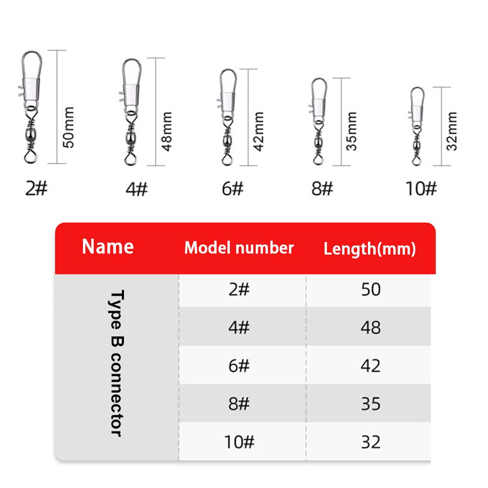 JSFUN 50Pcs Fishing Connector  - Fishing Lure Accessories 评论和价格