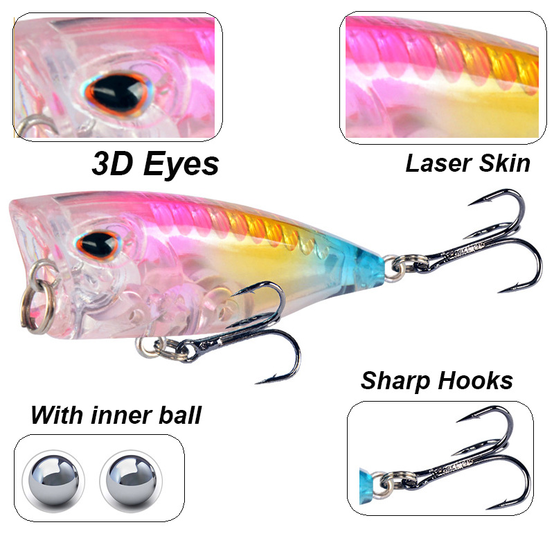YUCONG 1PC Mini Popper Fishing - Fishing Lure Crankbait 评论和价格